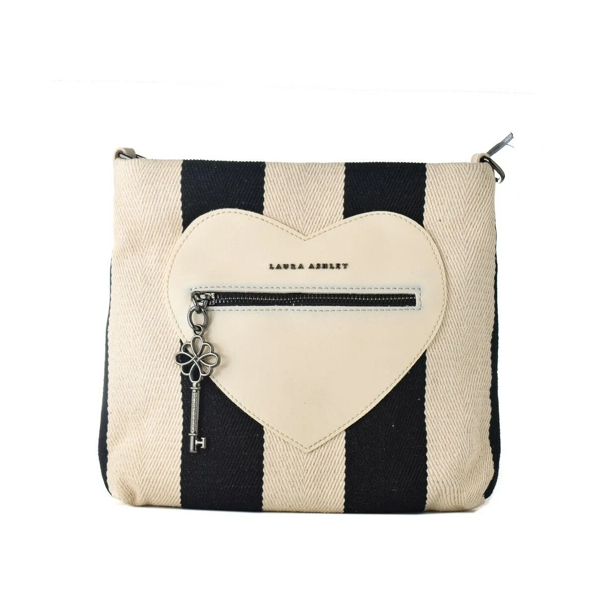 Borsa Donna Laura Ashley DIXIE-BLACK-CREAM Multicolore (24 x 22 x 7 cm)