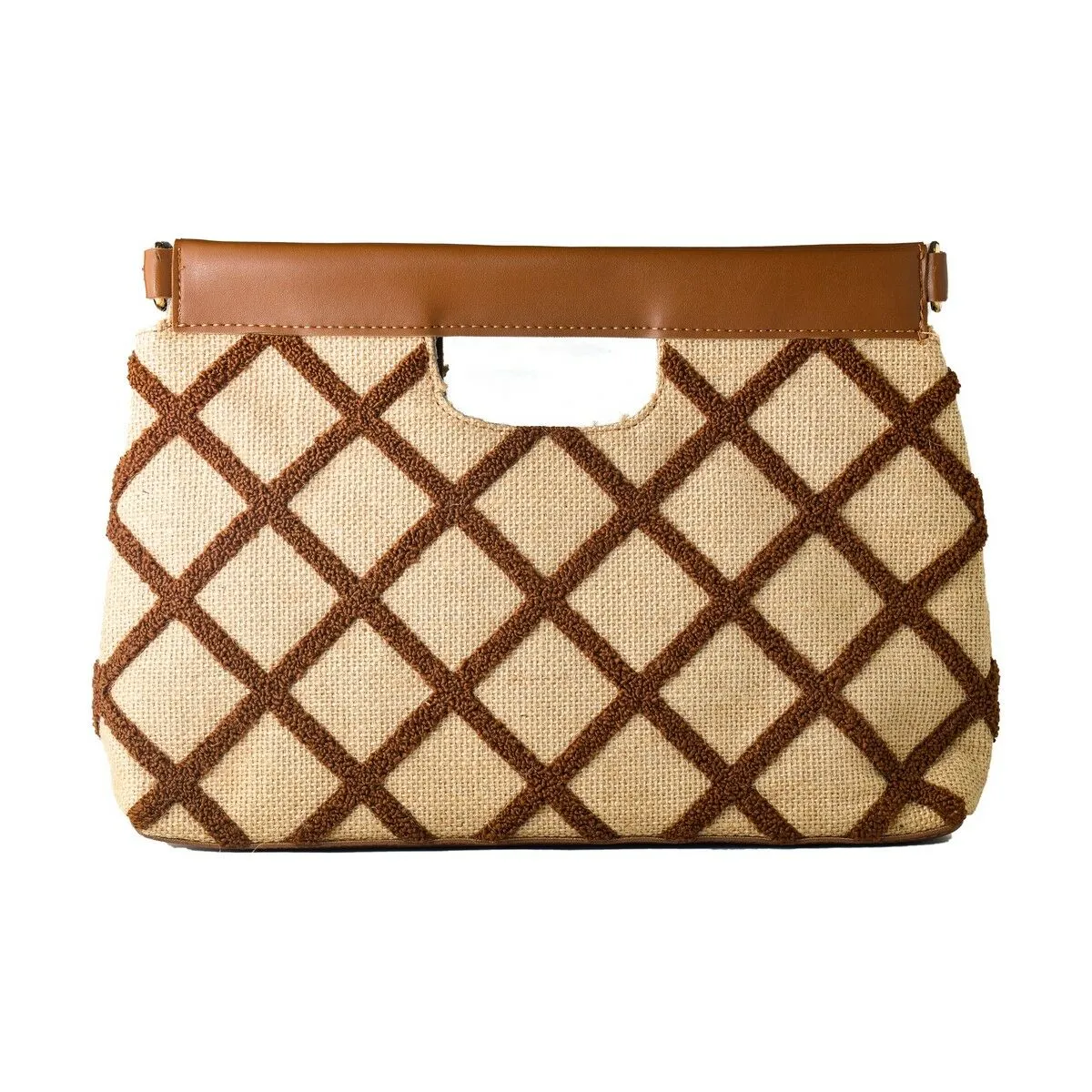 Borsa Donna Laura Ashley VALETTA-QUILTED-TAN Marrone (30 x 20 x 9 cm)