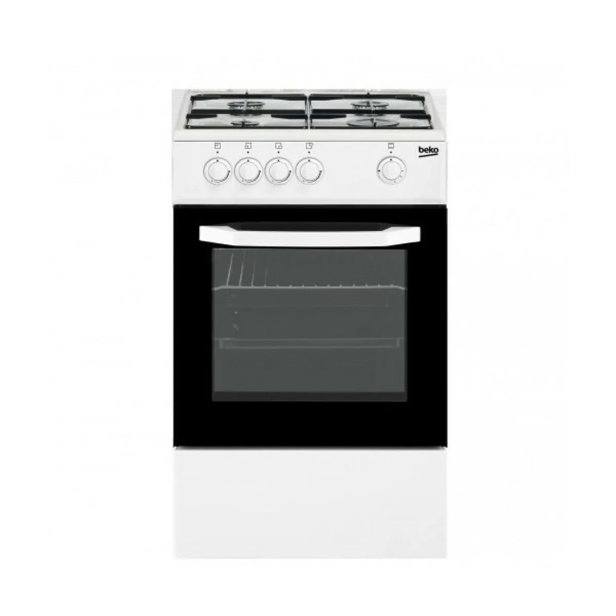 Cucina a Gas BEKO CSG42010DWN Nero/Bianco