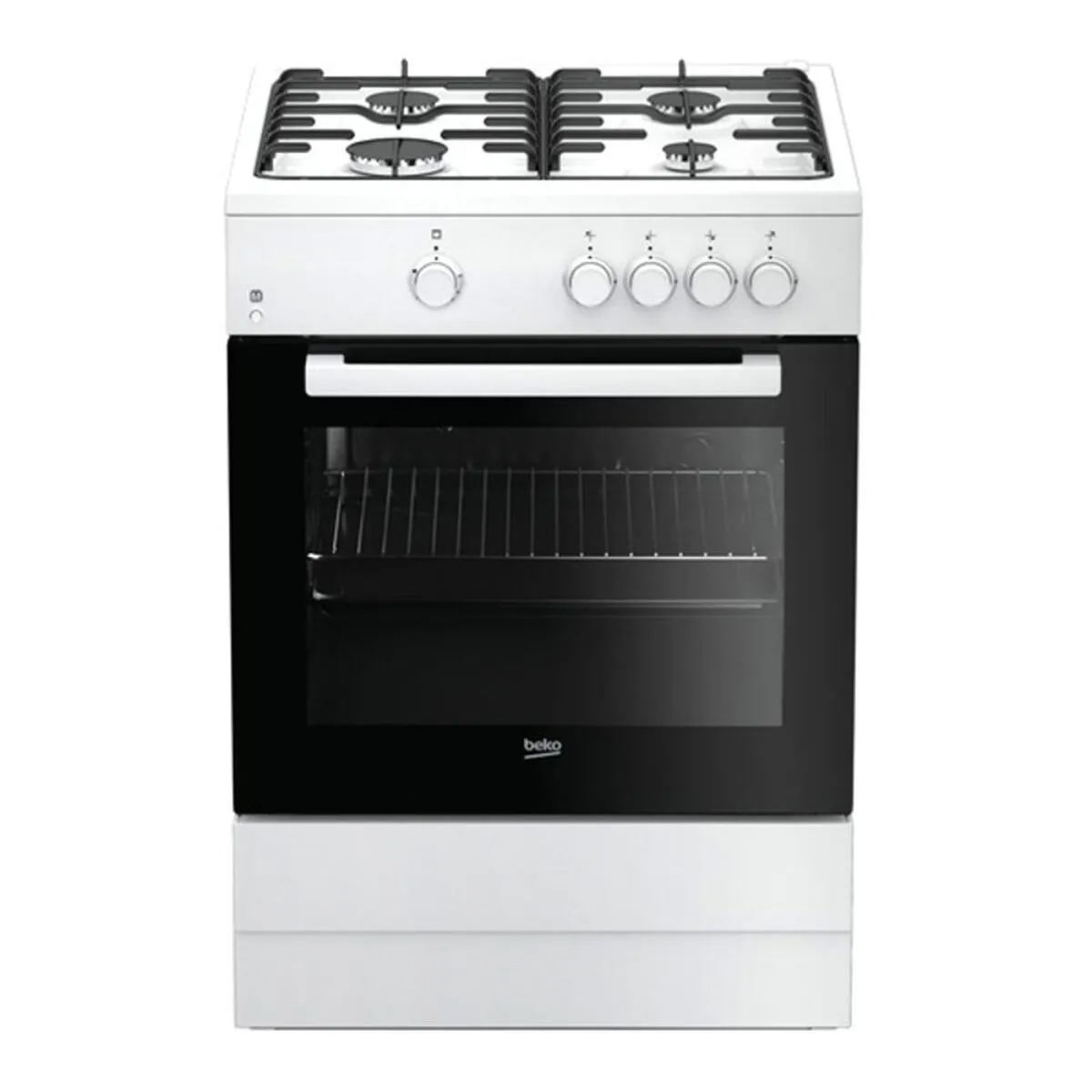 Cucina a Gas BEKO FSG62000DWL Nero/Bianco