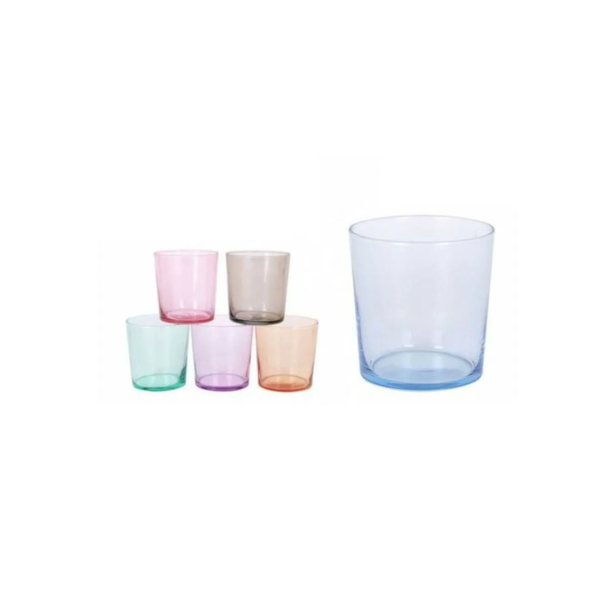 Set di Bicchieri LAV   Multicolore 345 ml (6 Unità)