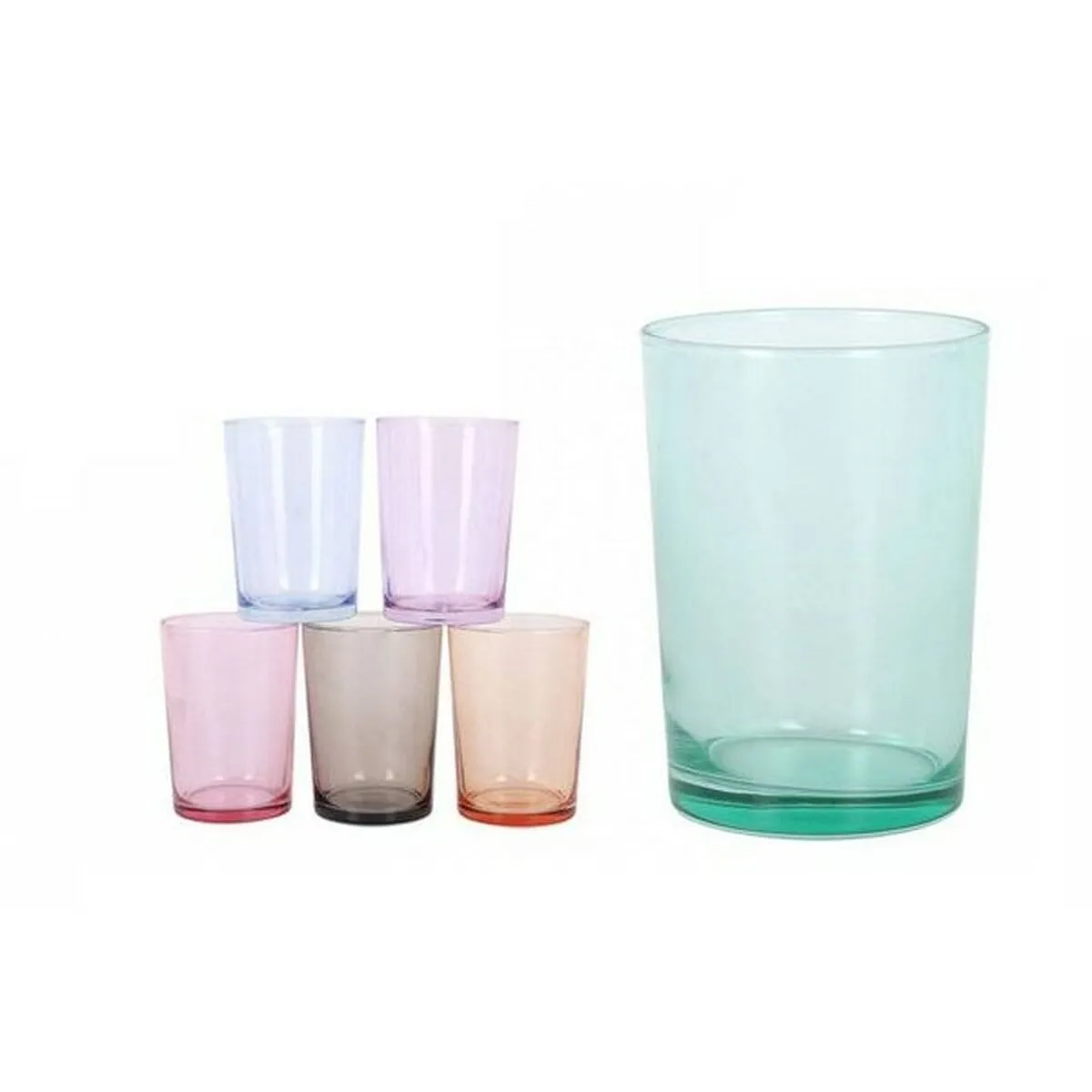 Set di Bicchieri LAV   Sidro Multicolore 520 ml (6 Unità)