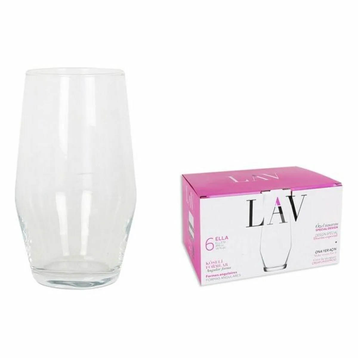 Set di Bicchieri LAV Ella (6 uds) (495 ml)