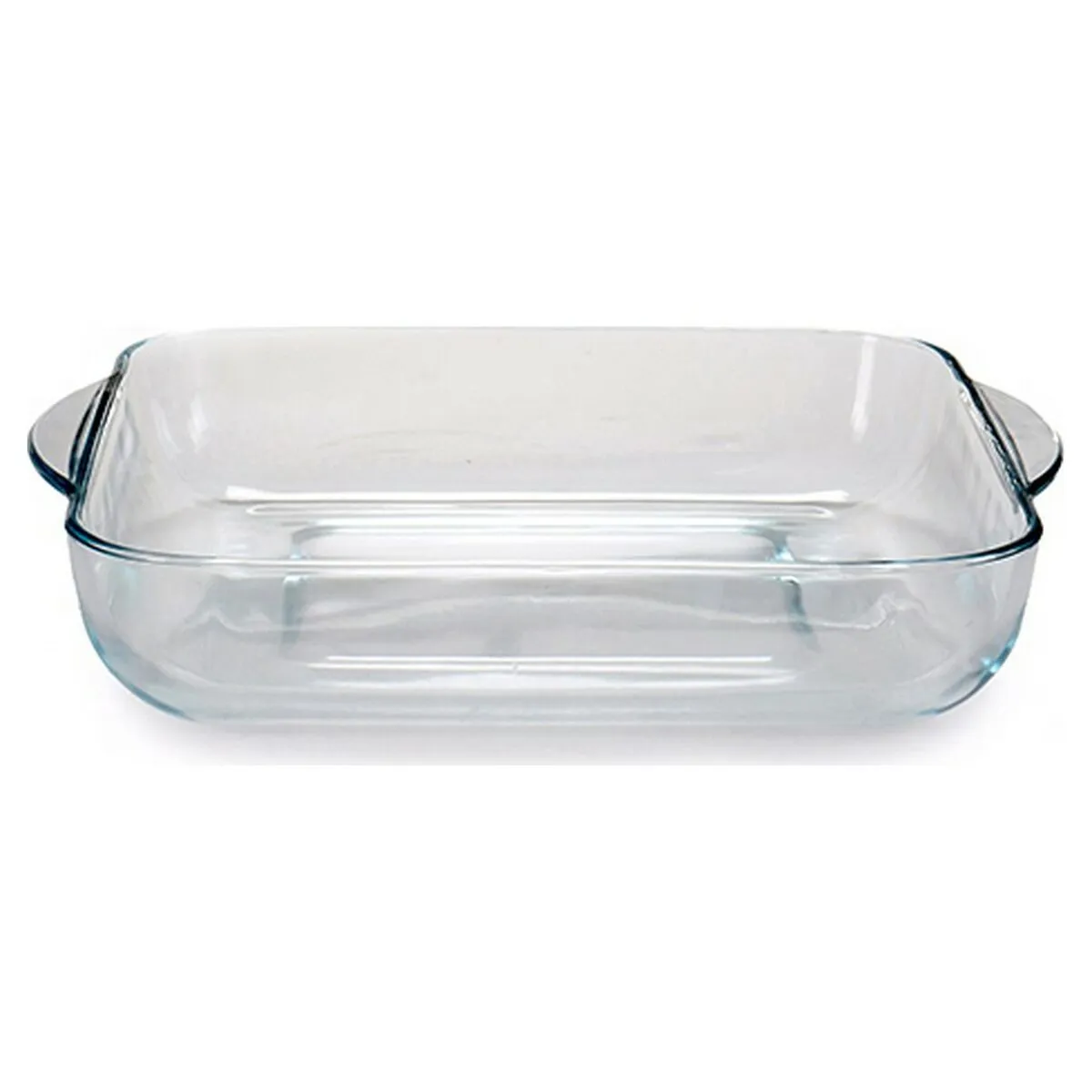 Set di Teglie da Cucina Trasparente Vetro Borosilicato (2 Pezzi)