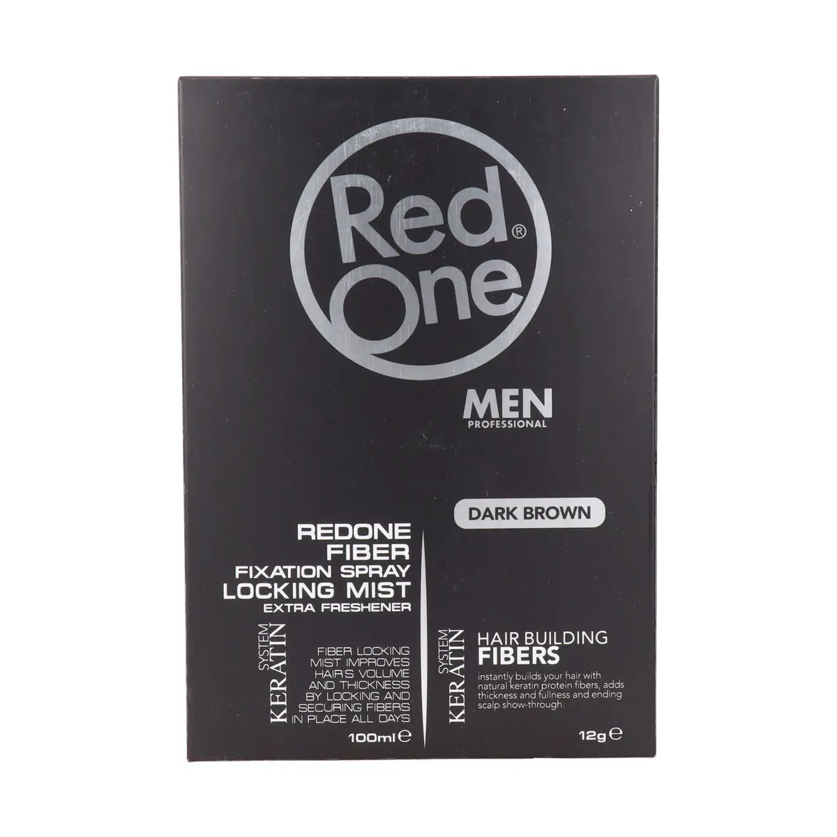 Testurizzante per Capelli Red One Hair Fiber Topic Set Brown 100 ml