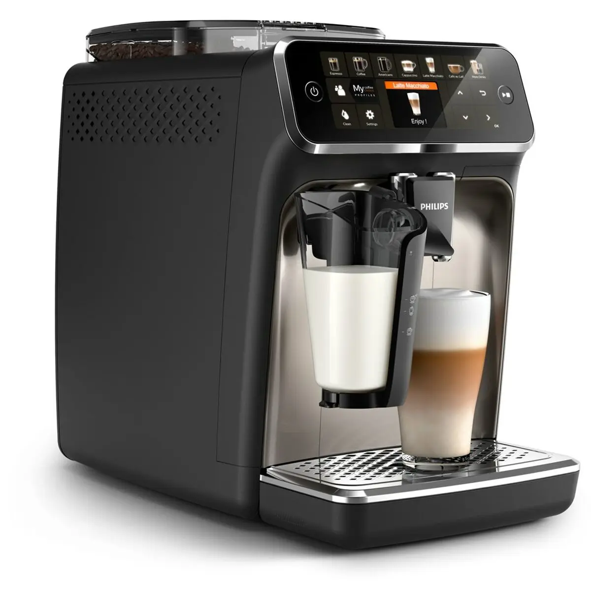 Caffettiera superautomatica Philips EP5447/90 Nero Cromo 1500 W 15 bar 1,8 L