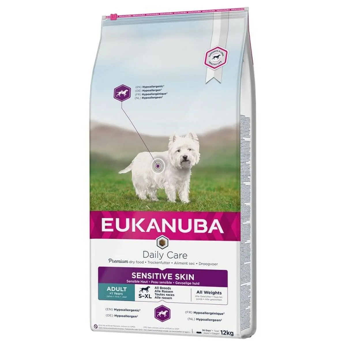 Io penso Eukanuba Daily Care Sensitive Skin Adulto Pesce 12 kg