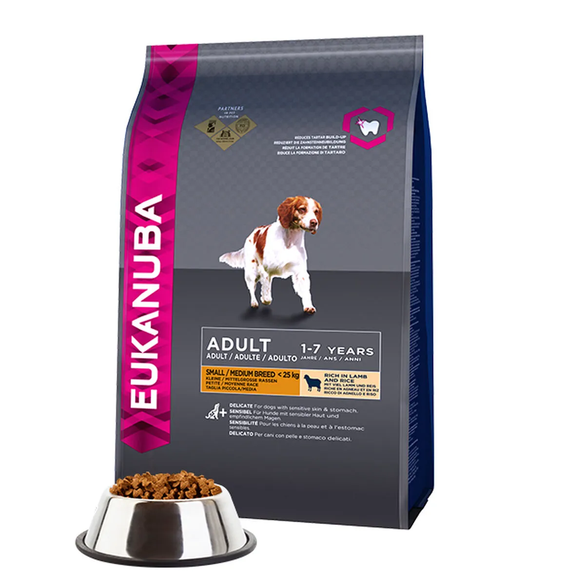 Io penso Eukanuba Small & Medium Adulto Agnello Riso 12 kg