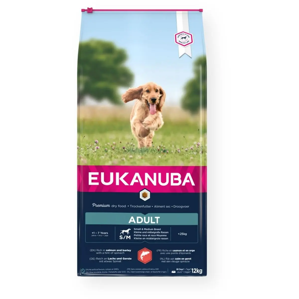 Io penso Eukanuba Adult Small&Medium Salmon Pesce 12 kg