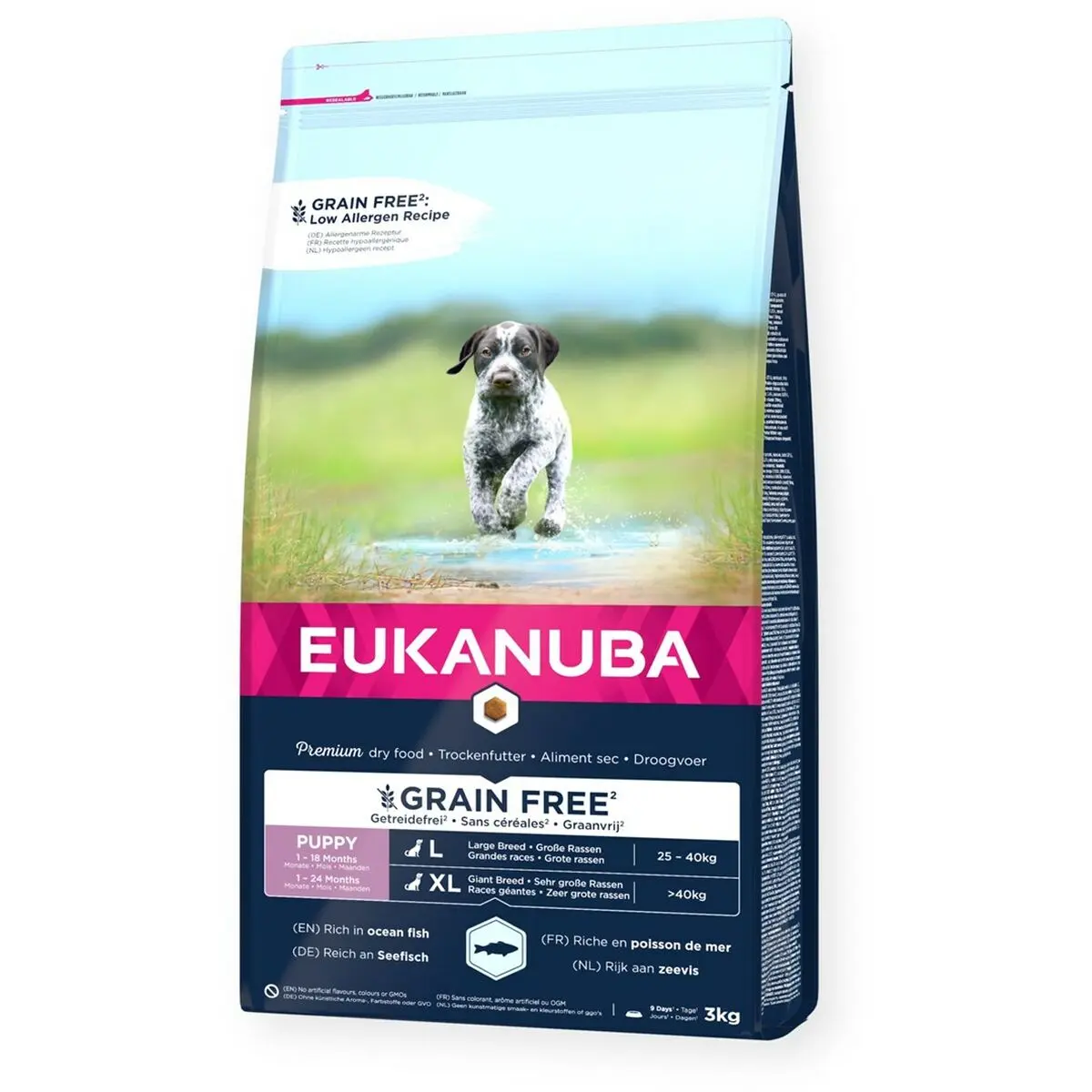 Io penso Eukanuba Puppy large breed grain free ocean fish Pesce 3 Kg