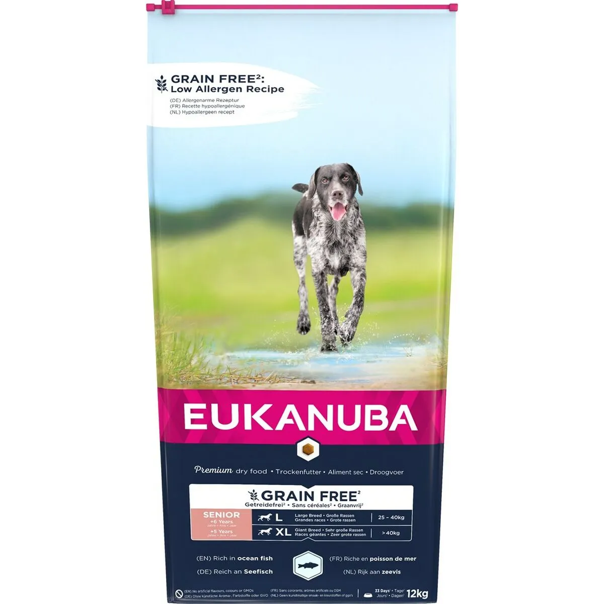 Io penso Eukanuba Grain Free Senior large/giant breed Anziano 20-40 Kg 12 kg