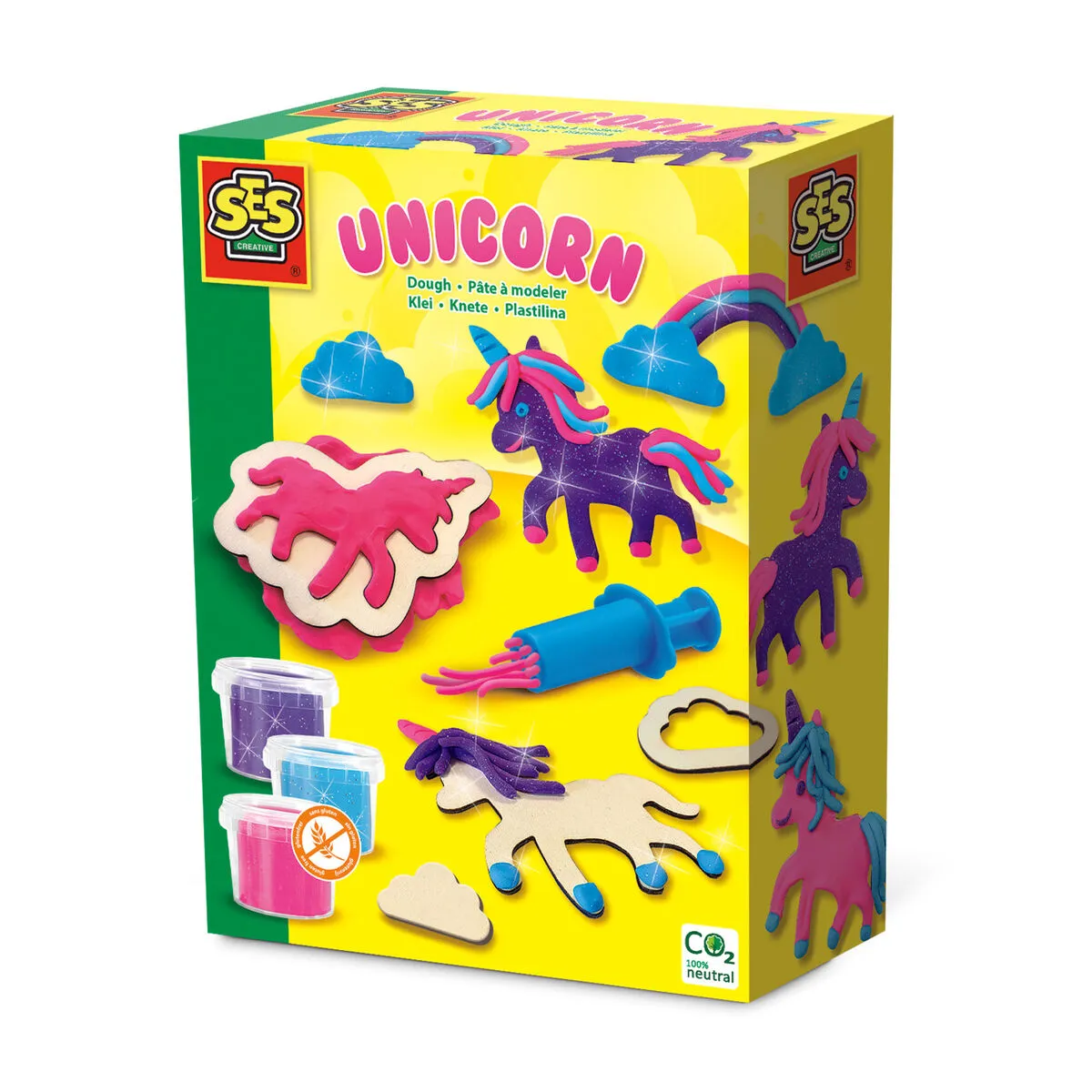 Set di Plastilina SES Creative Unicorn Senza Glutine