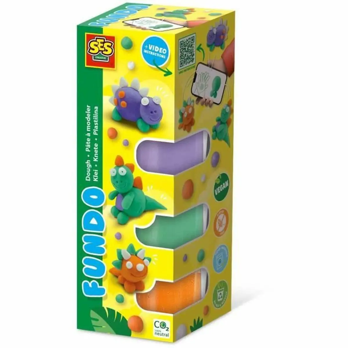 Set di Plastilina SES Creative (6 Pezzi) (4 Unità)