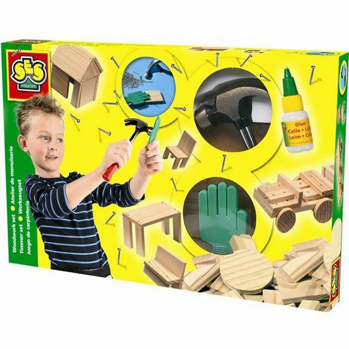 Playset SES Creative Joinery Workshop (57 Pezzi)