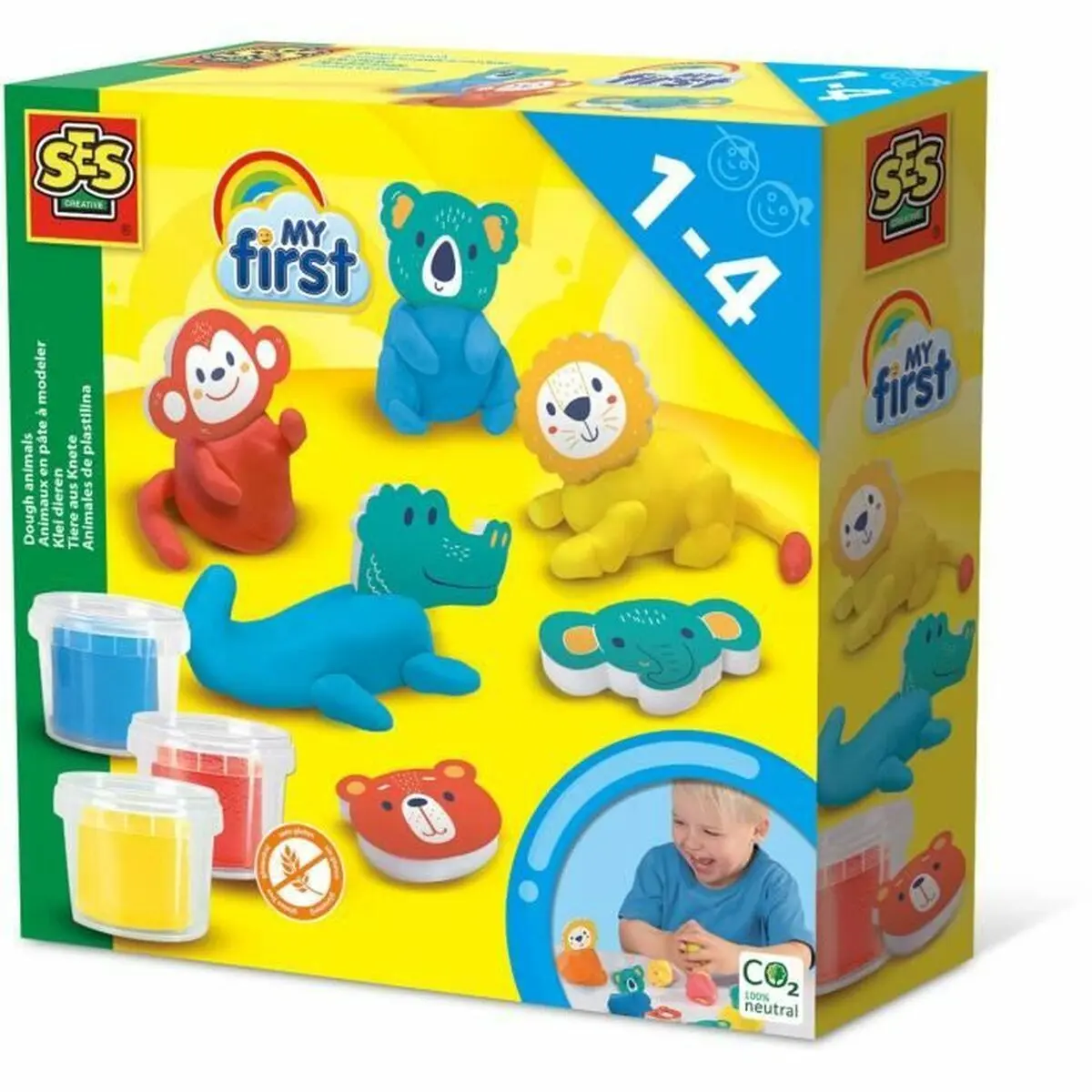 Set di Plastilina SES Creative Nero Multicolore