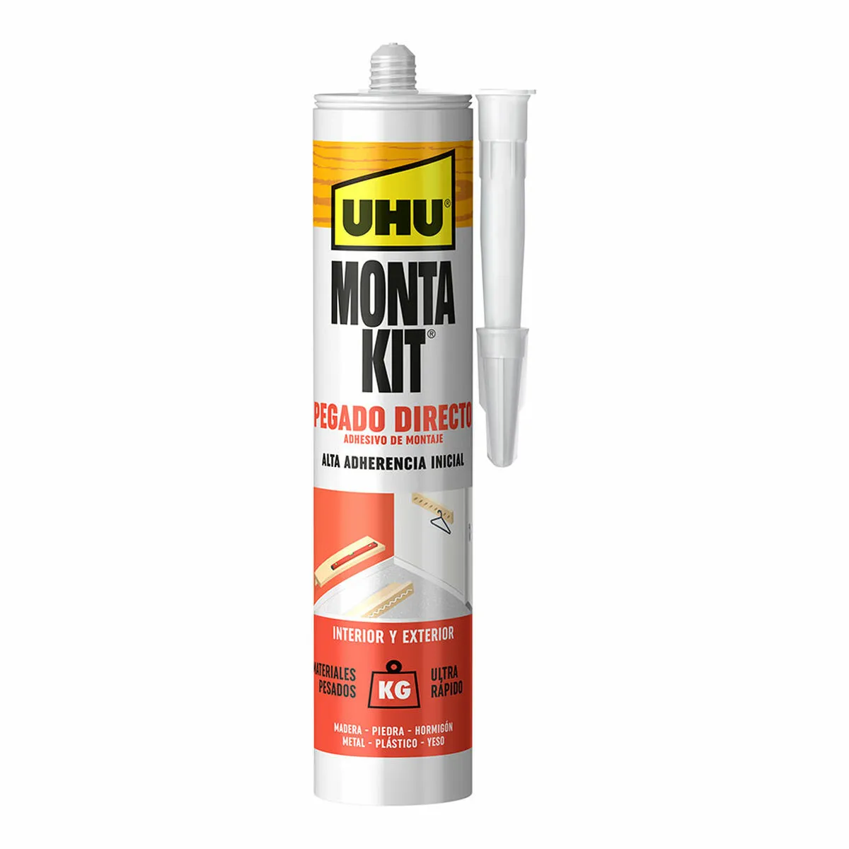 Sigillante/Adesivo UHU 6310642 Montakit Professionale Bianco