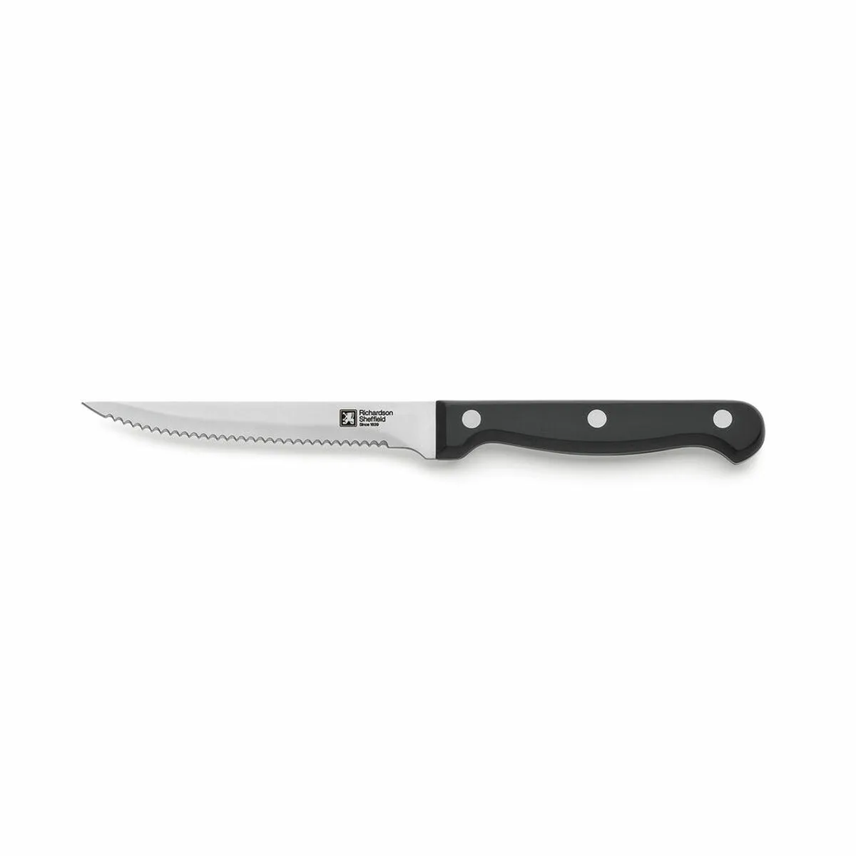 Coltello da Bistecca Richardson Sheffield Artisan Nero Metallo 11,5 cm (Pack 6x)