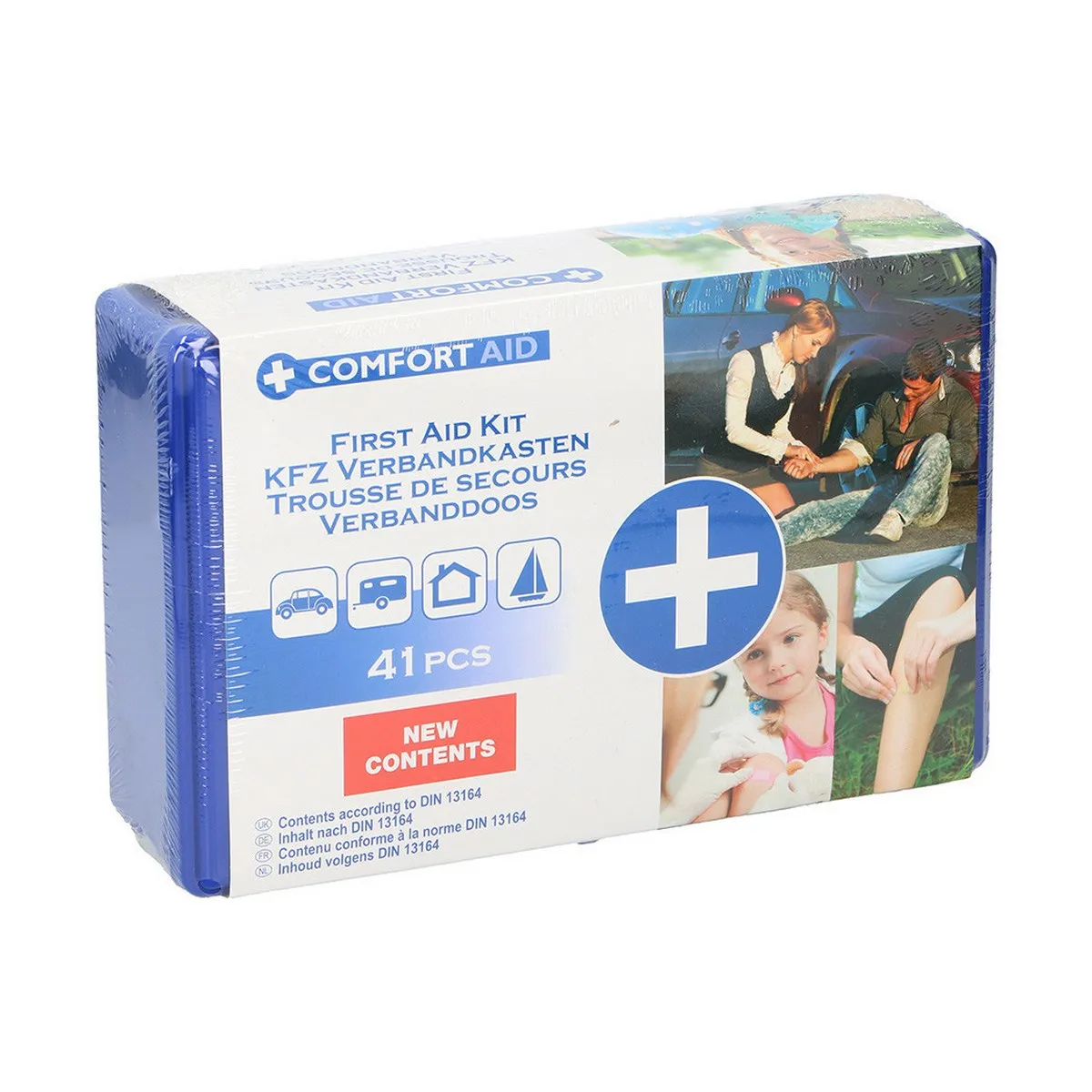 Kit di pronto soccorso Comfort Aid 41 Pezzi (25 x 17 x 7,5 cm)