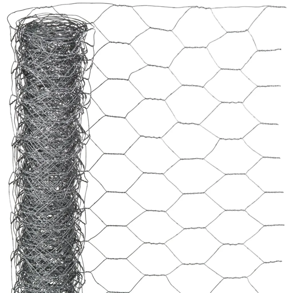 Nature Rete Esagonale 1x10 m 40 mm in Acciaio Zincato