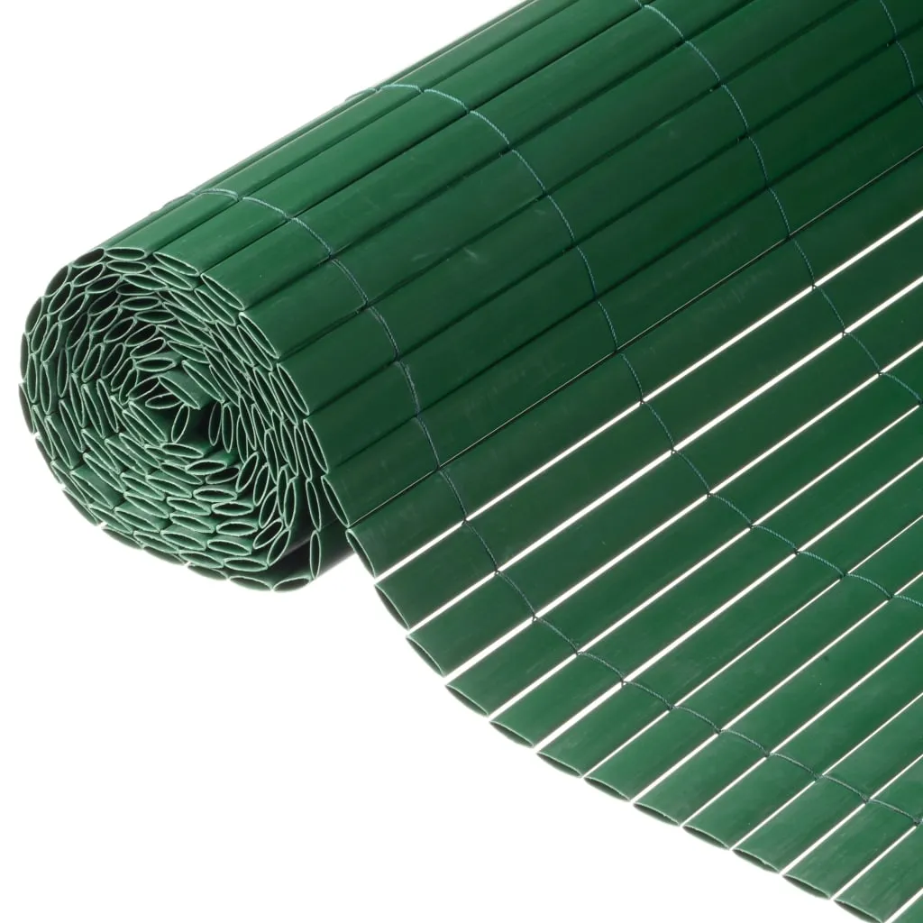 Nature Recinzione da Giardino a Doppio Lato in PVC 1,5x3m Verde