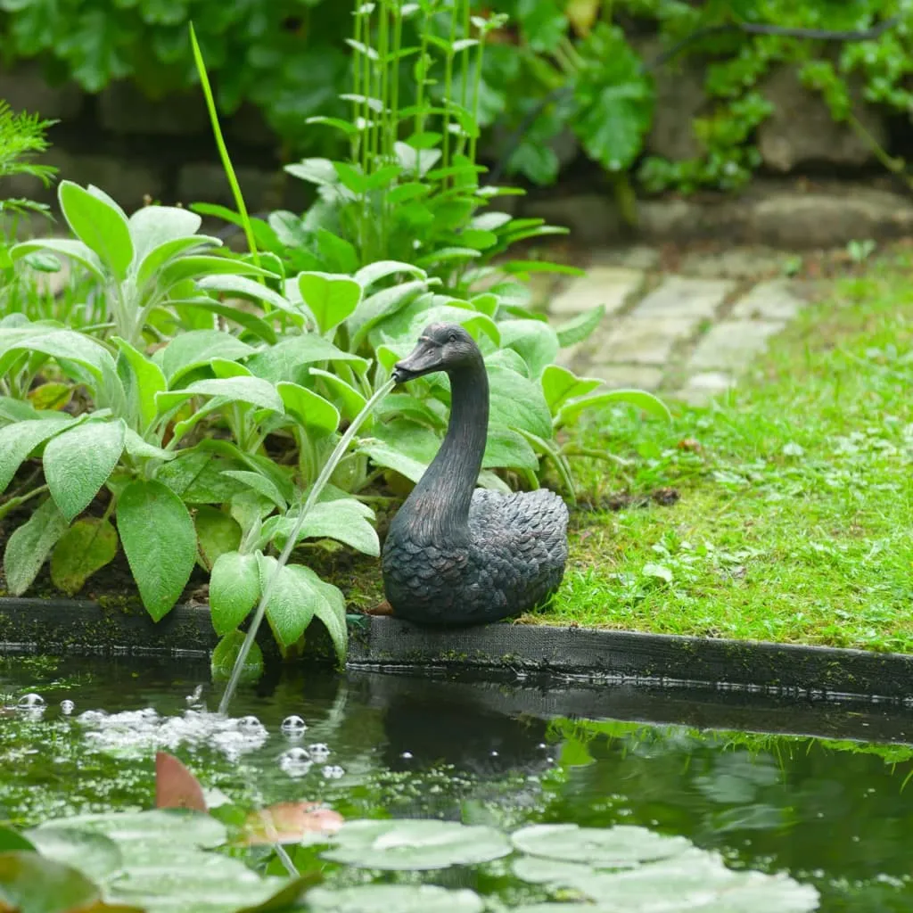 Ubbink Fontana da Giardino Spitter Galleggiante Cigno