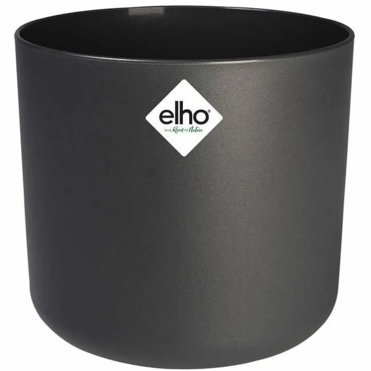 Vaso Elho 24,7 x 24,7 x 23,3 cm Nero Antracite polipropilene Plastica Rotondo