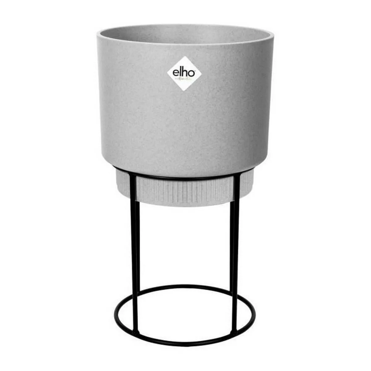 Vaso Elho Grigio Plastica Con supporto Rotonda (Ø 22 x 38,2 cm)