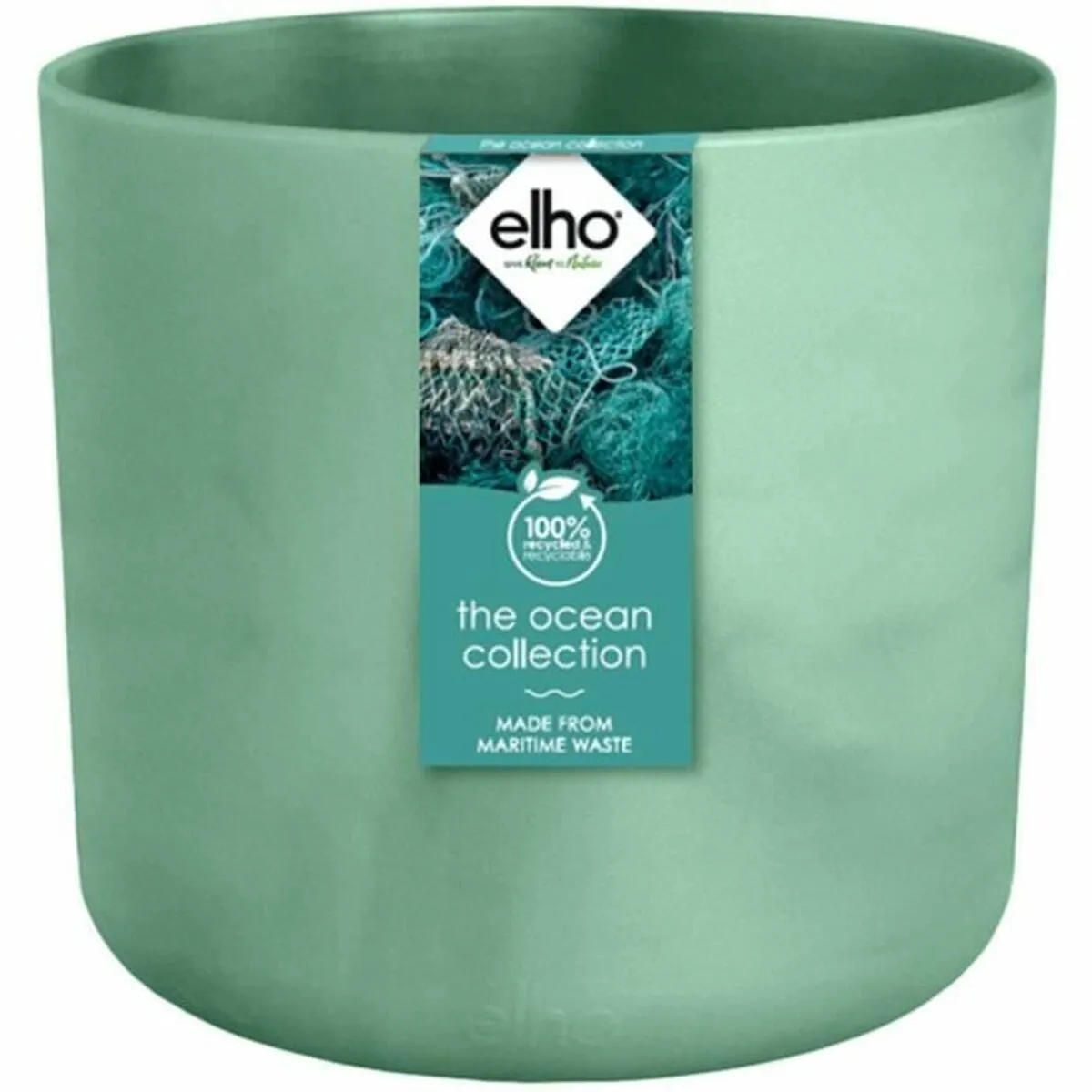 Vaso Elho Ø 22 cm Verde Plastica Rotondo Moderno