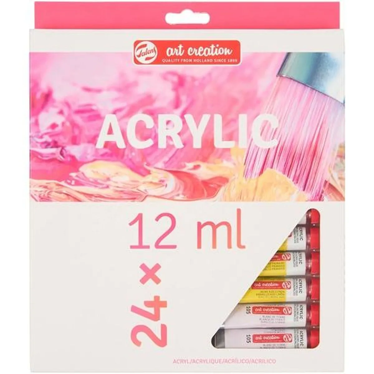 Set di colori Talens Art Creation Vernice acrilica 24 Pezzi Multicolore 12 ml