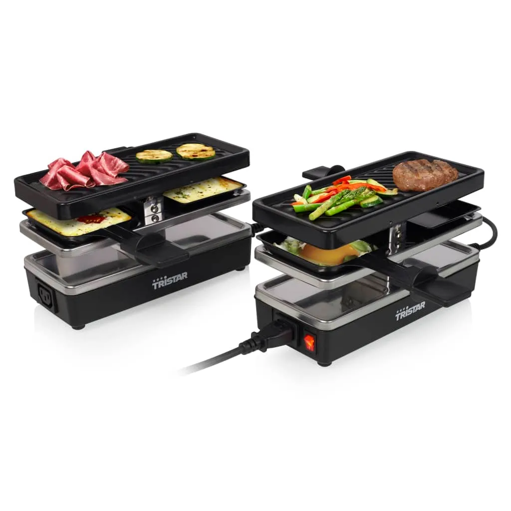 Tristar Griglia per Raclette 4 Persone RA-2742 800W 23,8x10,4cm Nera