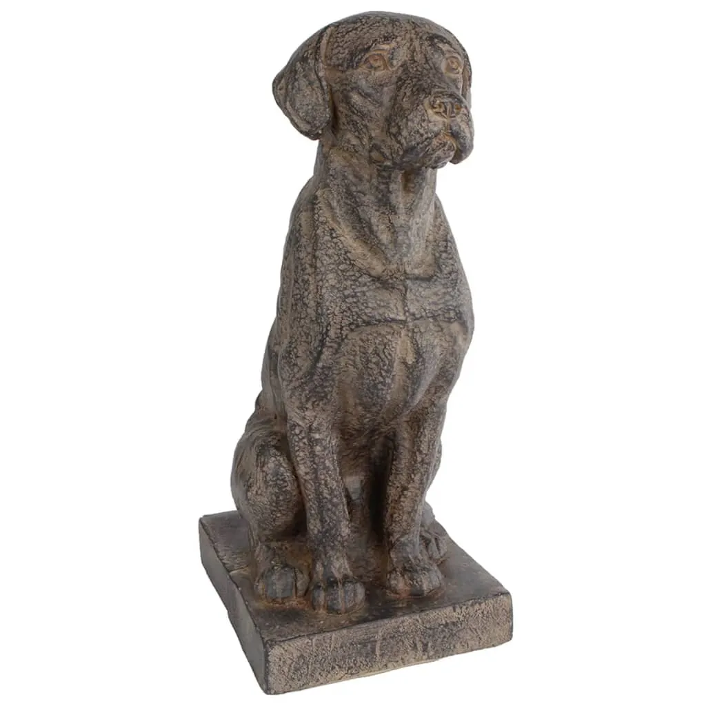 Gifts Amsterdam Scultura Dog in Polystone Marrone 30x21x48 cm