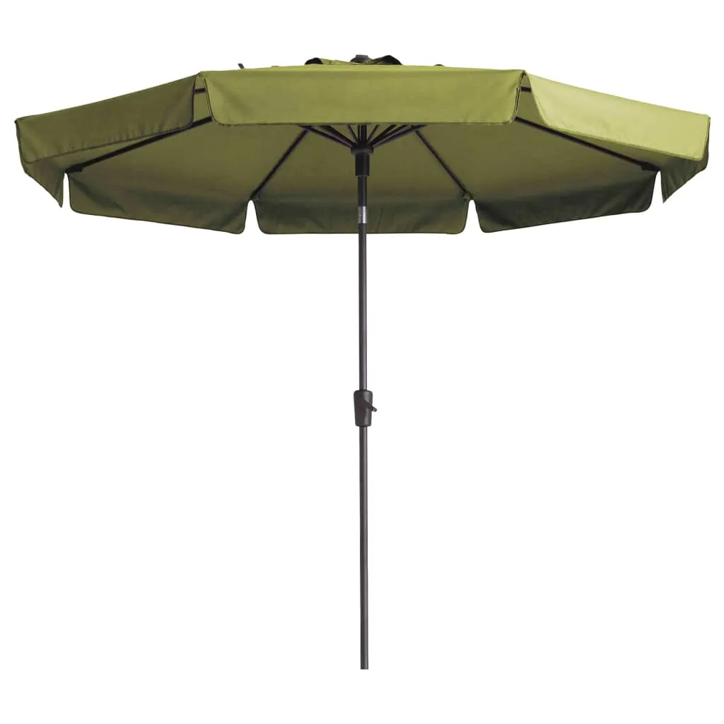 Madison Ombrellone Flores Luxe 300 cm Rotondo Verde Salvia