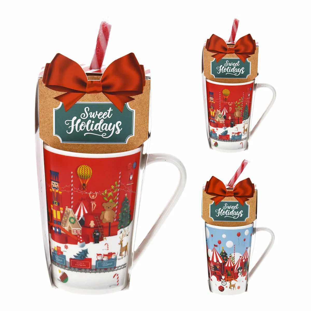 Set Regalo Natale Cioccolata Calda 2 Pezzi