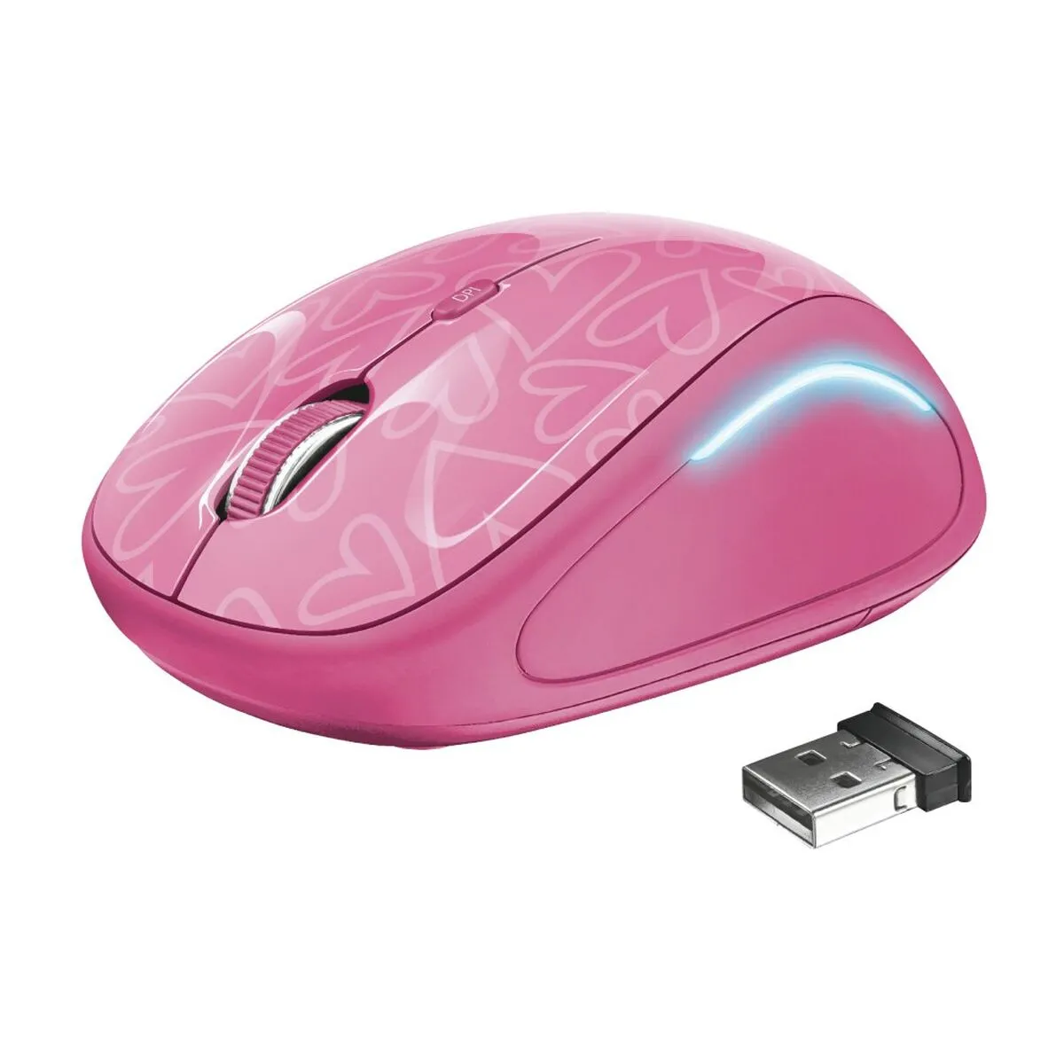 Mouse senza Fili Trust Yvi FX Rosa