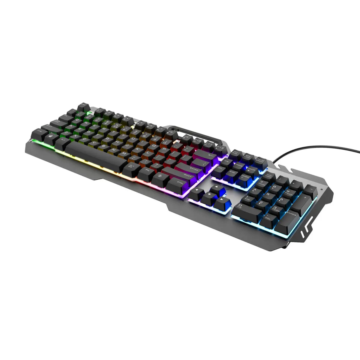 Tastiera per Giochi Trust GXT 853 ESCA Qwerty in Spagnolo LED RGB