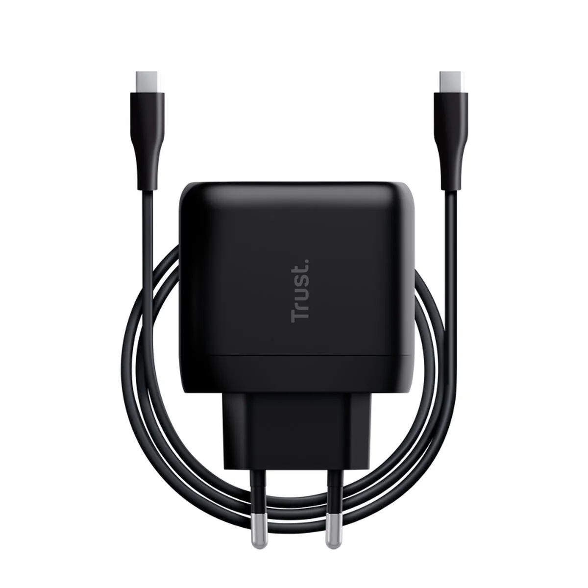 Caricabatterie da Parete + Cavo USB-C Trust Maxo Nero 65 W