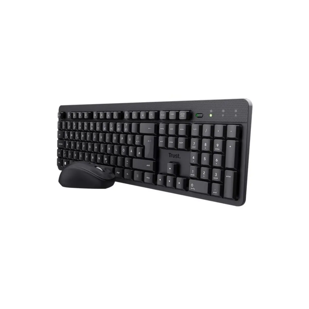 Tastiera e Mouse Trust 25356 Qwerty in Spagnolo Nero