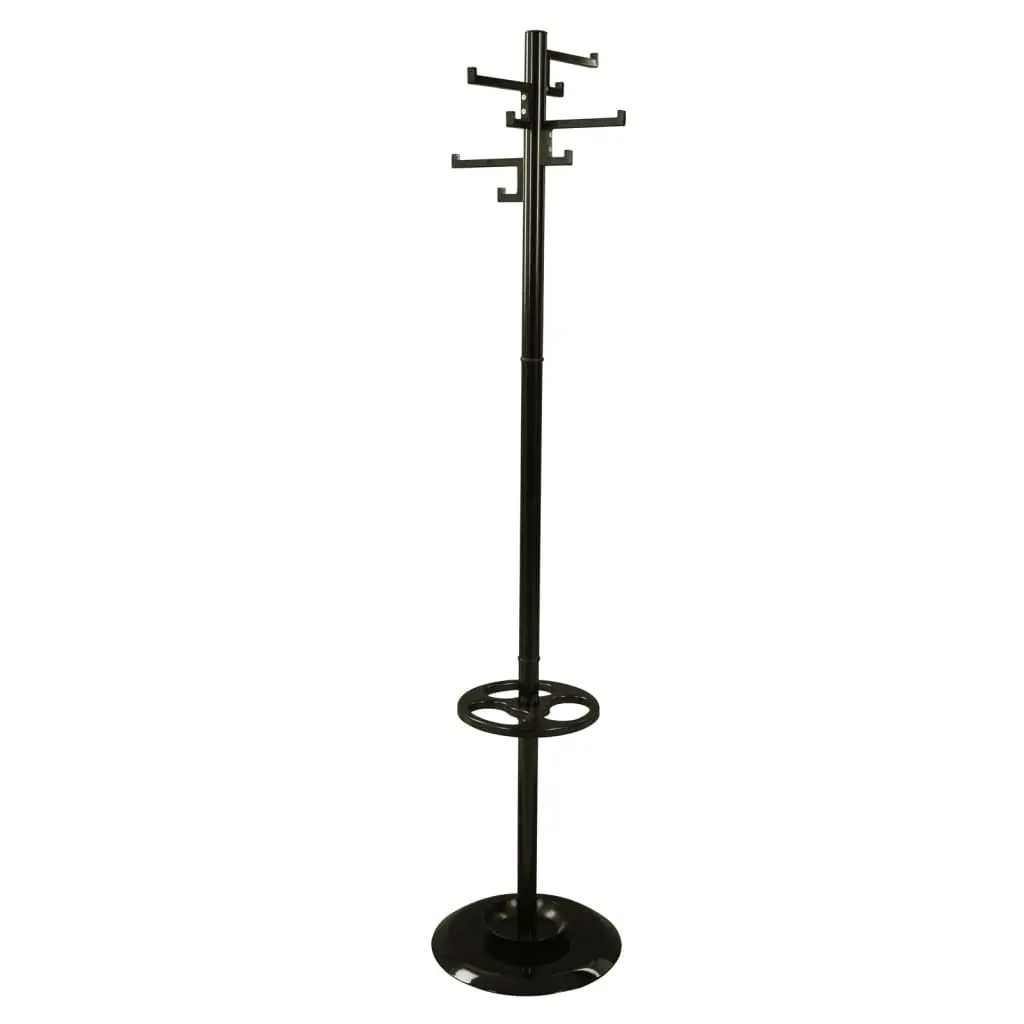 V-Part Appendiabiti a Piantana con 8 Ganci Porcelain Nero 178 cm