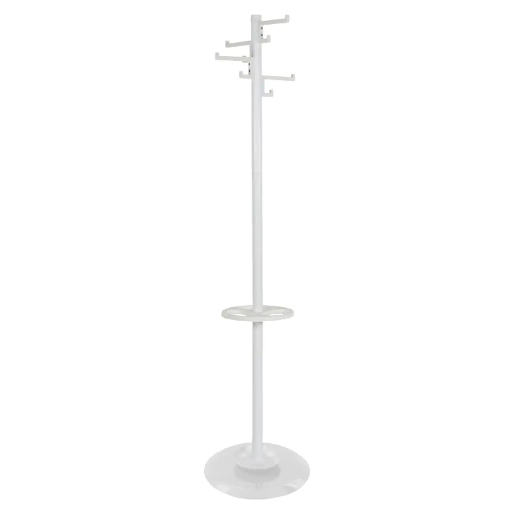 V-Part Appendiabiti a Piantana con 8 Ganci Porcelain Bianco 178 cm