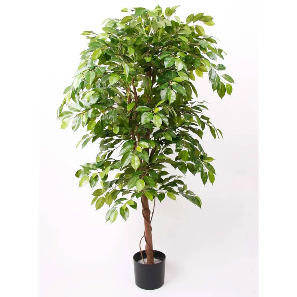 Emerald Ficus Benjamina Artificiale Deluxe 140 cm in Vaso