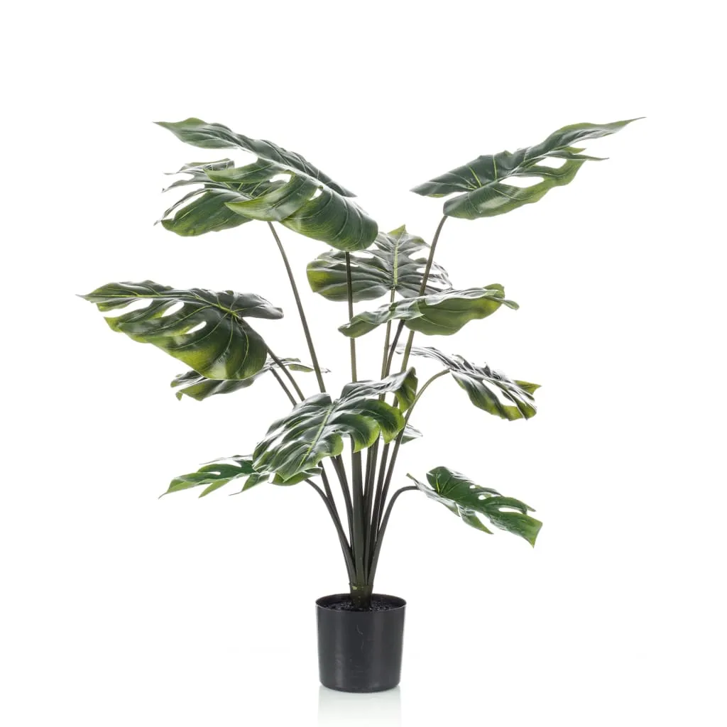 Emerald Pianta Artificiale di Monstera 98 cm in Vaso