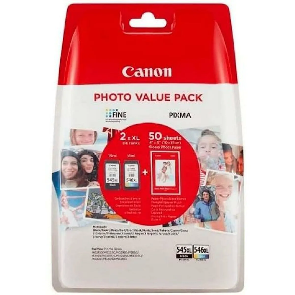 Cartuccia ad Inchiostro Originale PIXMA PHOTO Canon PG-540L / CL-541 Nero Multicolore