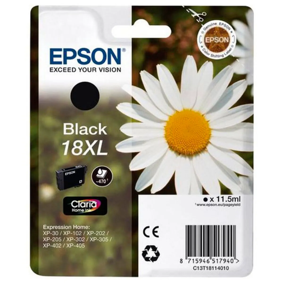 Inchiostro Originale Epson 18XL Nero