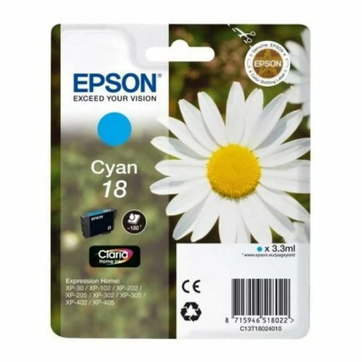 Cartuccia ad Inchiostro Originale Epson T1802 Ciano