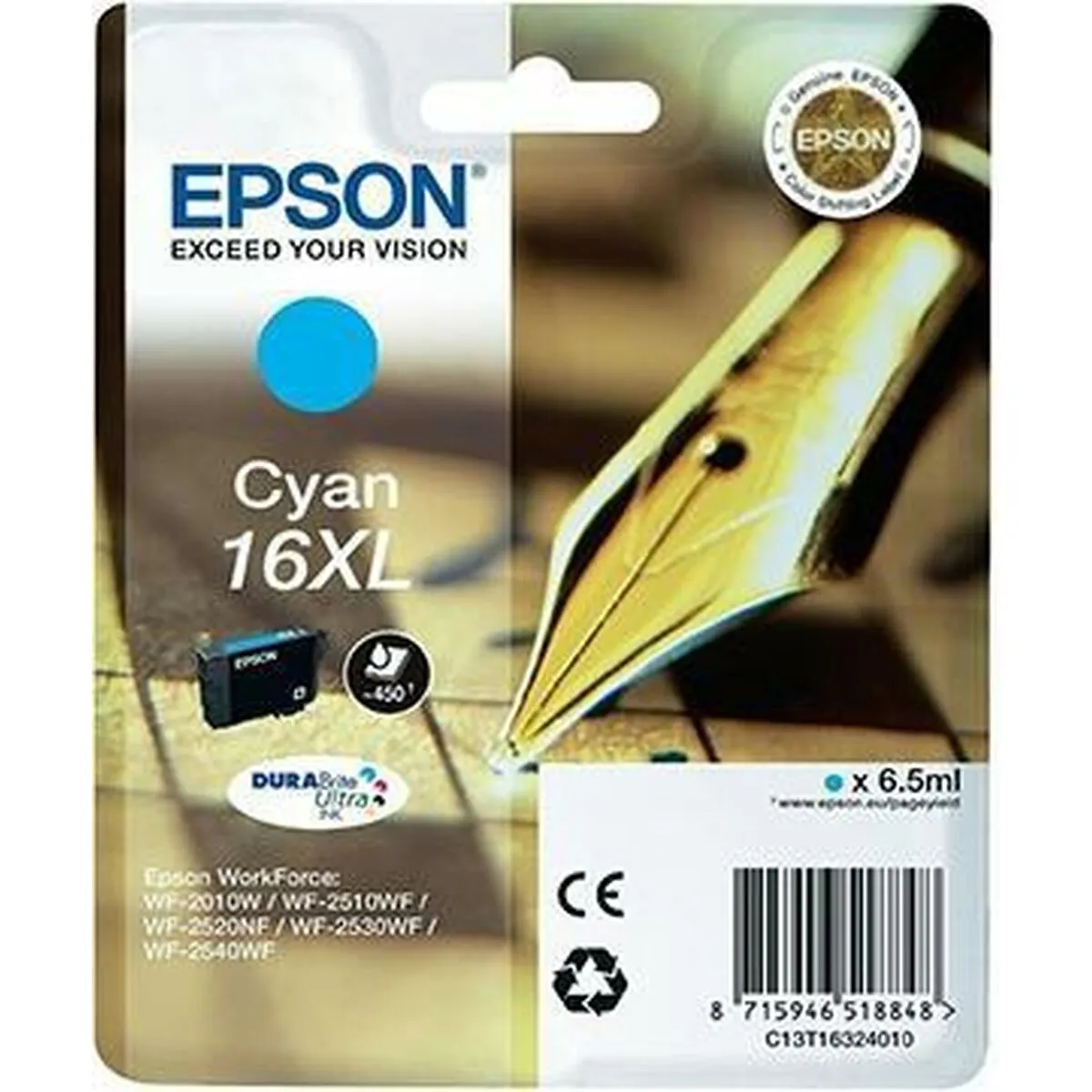 Cartuccia ad Inchiostro Originale Epson 16XL Ciano