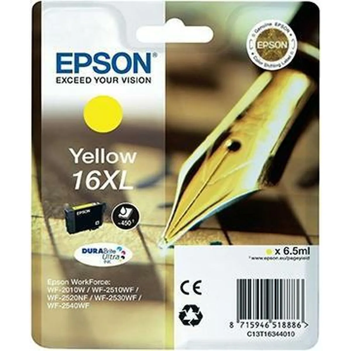 Cartuccia ad Inchiostro Originale Epson 16Xl Giallo