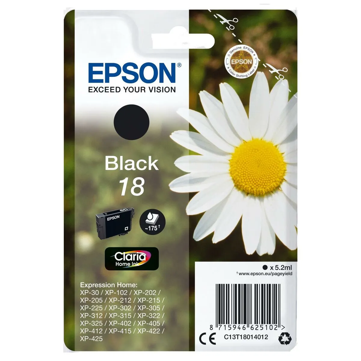 Cartuccia ad Inchiostro Originale Epson XP-215 Nero