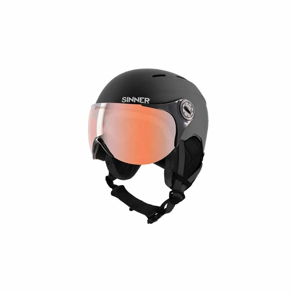 Casco da sci Sinner Typhoon Visera Nero Unisex 50-54 cm