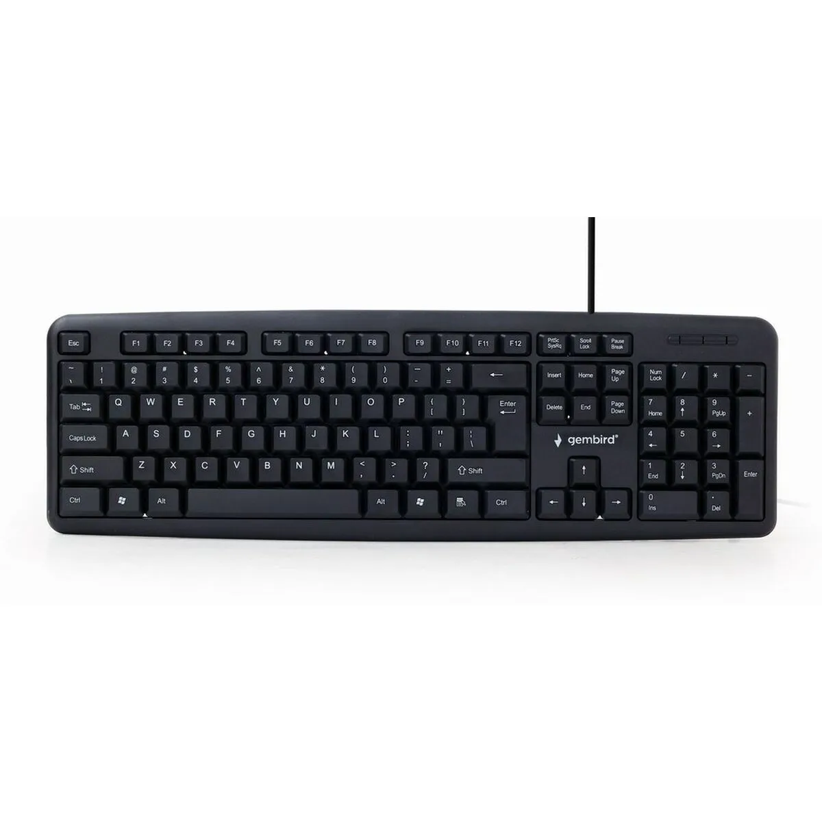 Tastiera GEMBIRD KB-U-103-RU Nero Monocromatica Inglese Russo QWERTY