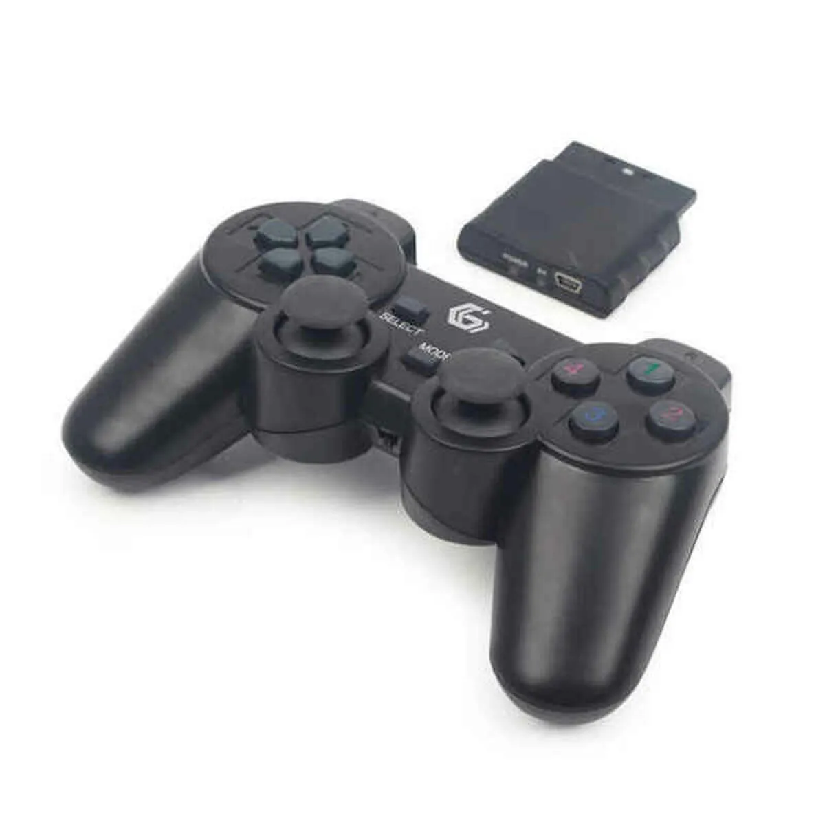 Telecomando Gaming Senza Fili GEMBIRD Dual Gamepad PC PS2 PS3 Nero